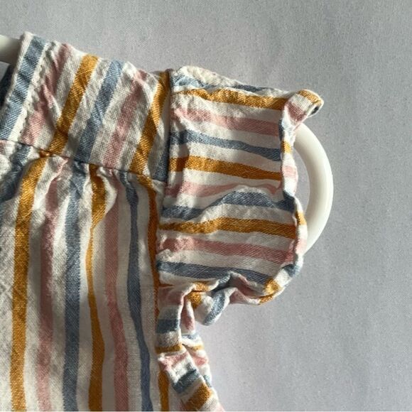 Kid's Oshkosh B'Gosh Striped Button Front Dress - Picture 4 of 7